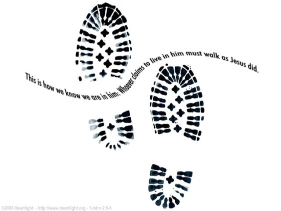 2 John 5-6 walk as Jesus